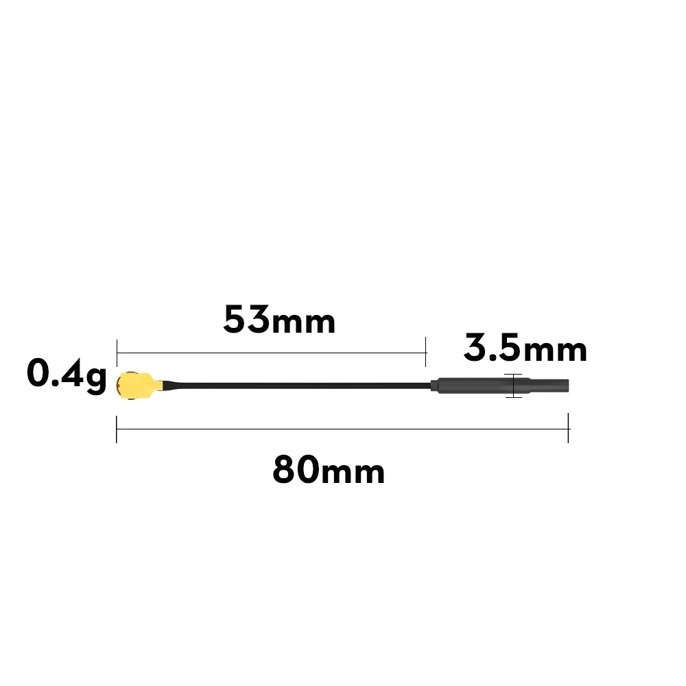 5pcs Flywoo 5.8G Light 5.8G 3dBi Brass Antenna UFL for 80mm for VTX FlyLens 7585 - 4