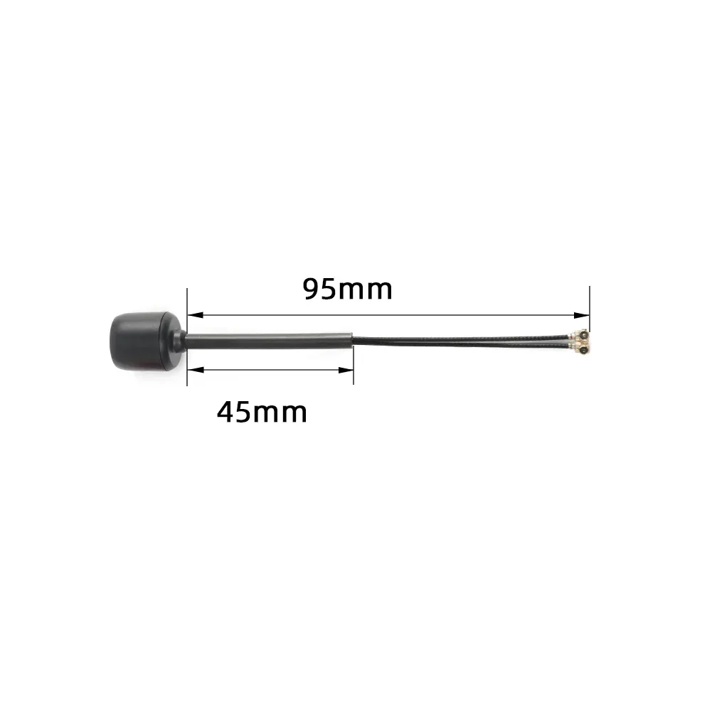 95mm Osprey Dual-Band FPV Antenna Black Ipex - 2