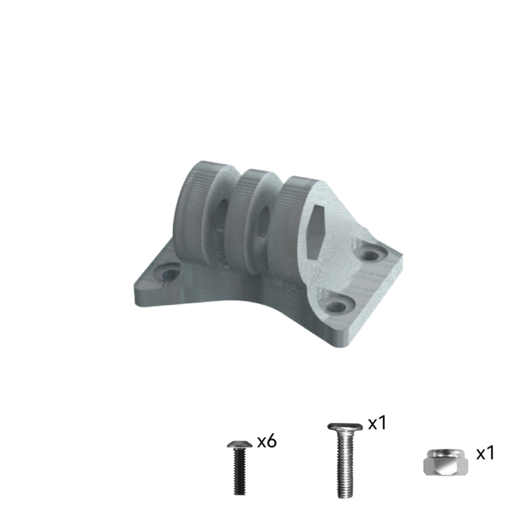 Adjustable GoPro Gray TPU Mount Base For Master 5 V1/Master 5 V1 HD (Gray) - 1