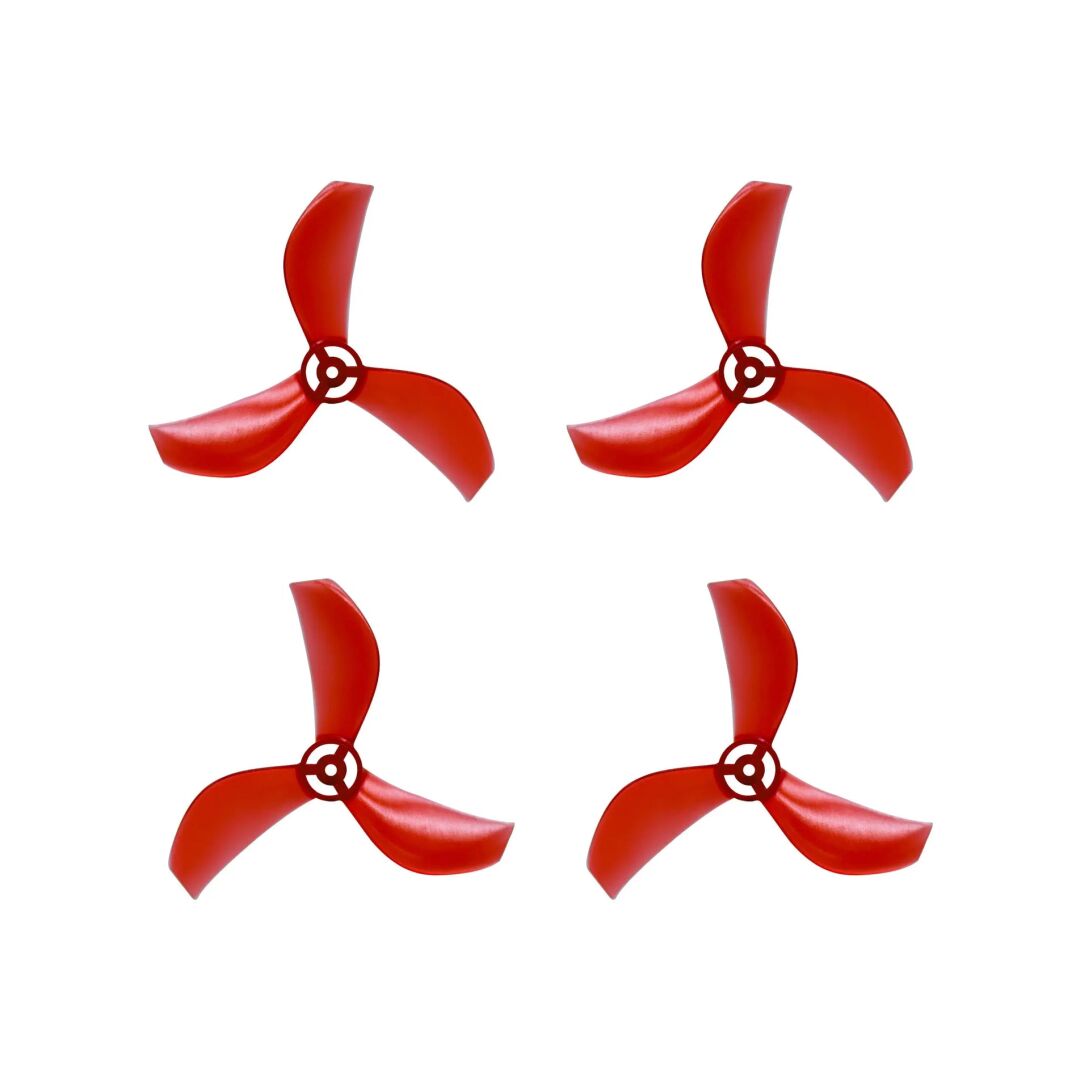 Azi (Tri Blade) Micro Propellers 31mm - 1.0mm Shaft (4CCW+4CW) Ruby - 1