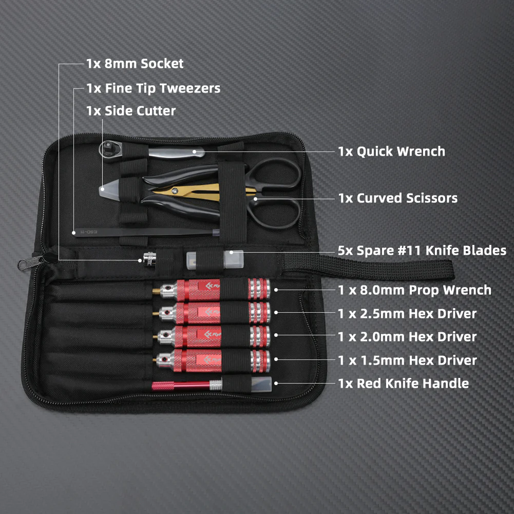 FlyFishRC Tool Kit - 9PCS - 3