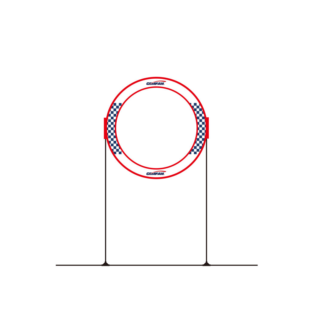 78cm Circle Race Gates +Base Tools - 2