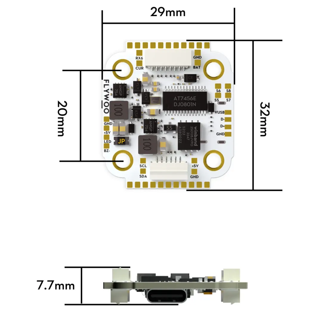 GOKU F7 PRO MINI V2 20*20 Flight Controller (ICM42688) - 1