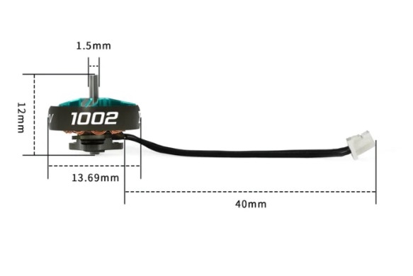 M2 1002 Brushless Motor (Mavi) - 4