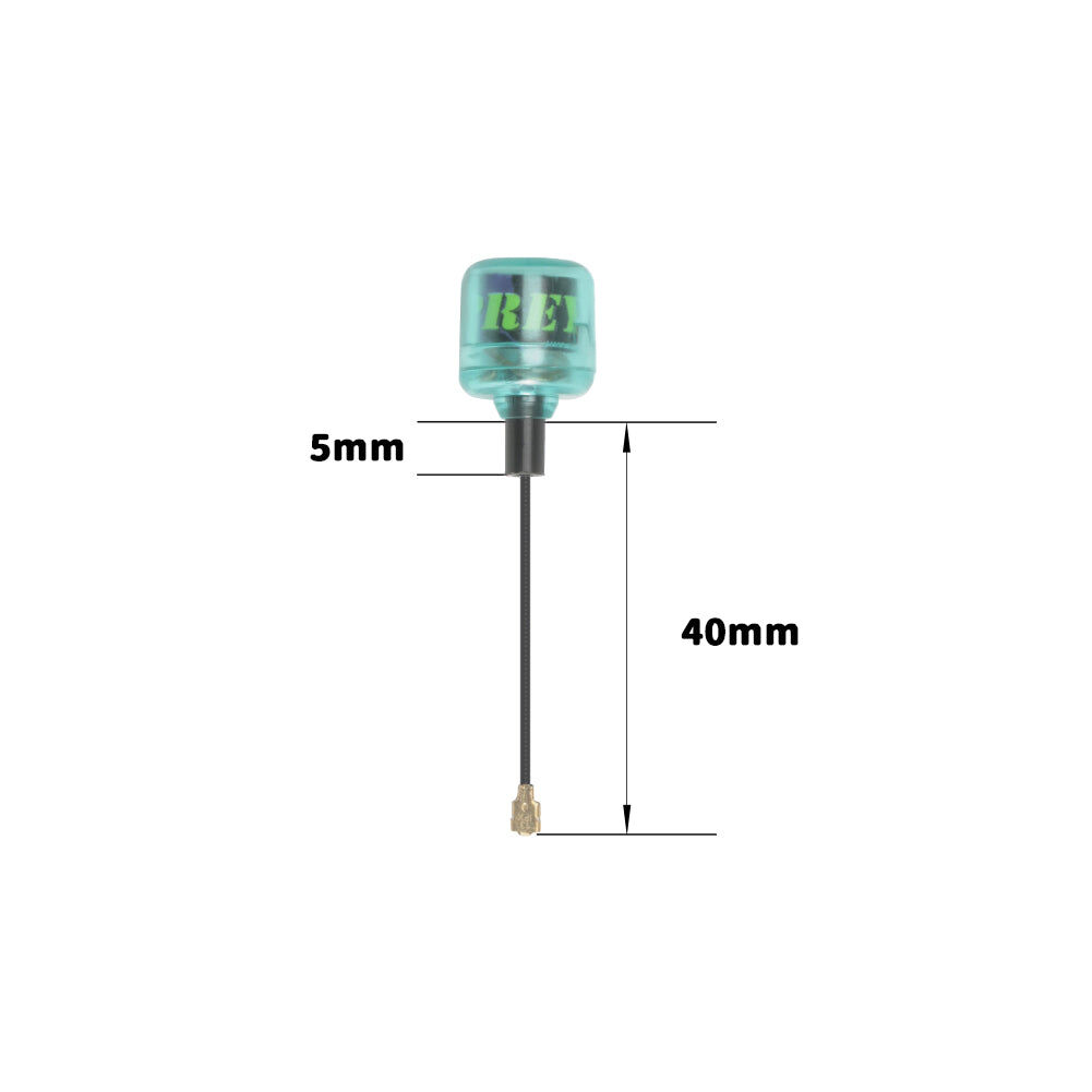 Osprey 5.8Ghz 40mm ipex/UFL LHCP Cyan - 2