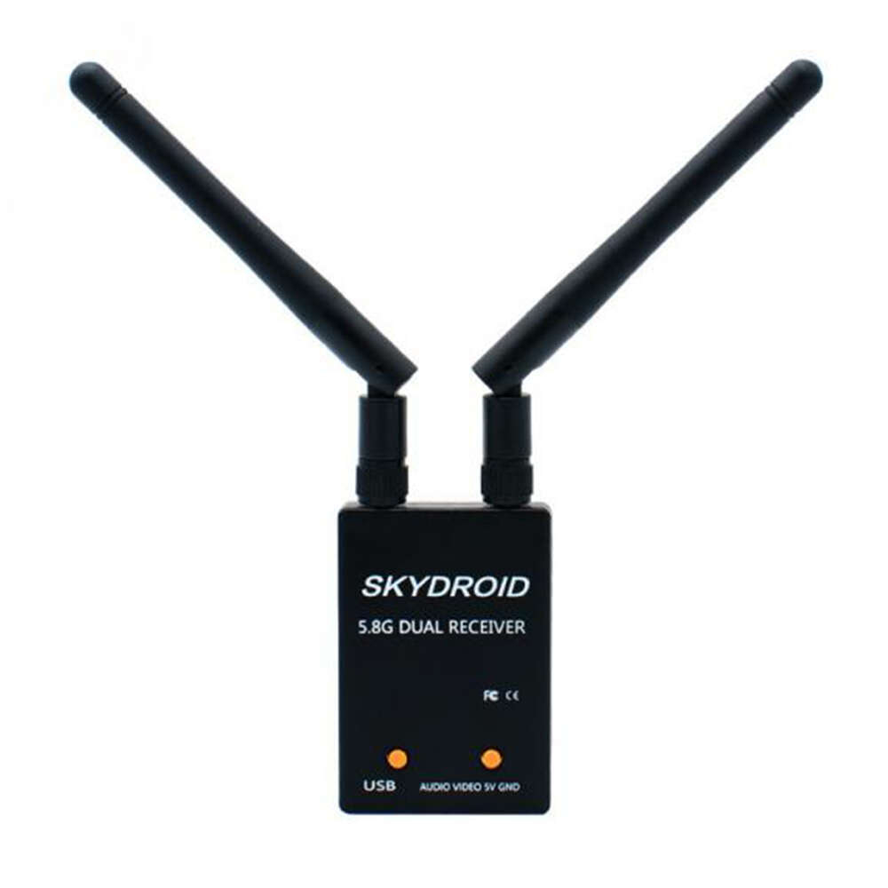 SKYDROID UVC DUAL ANTENNA CONTROL RECEIVER OTG 5.8G - BLACK - 1