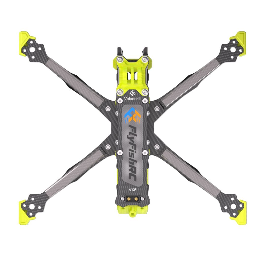 Volador II VX6 FPV Freestyle T700 Frame Kit / Crystal Yellow - 2